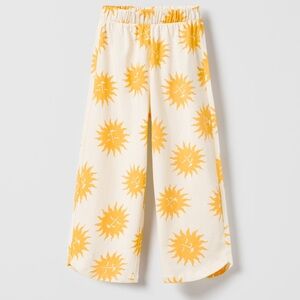 Zara Printed Flowy Pants
